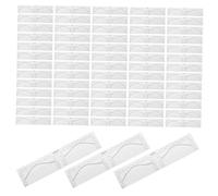 Gatuida 100pcs Tattoo Eyebrow Ruler Eyebrow Ruler for Measurement Brow Measuring Tool Brow Mapping Stickers Pvc Transparent