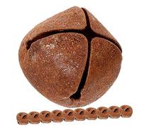 Gatuida 100pcs Vintage Decorative Metal Bells with Star Cutouts Rusted Finish Iron Jingle Charms for Christmas Tree DIY Pendants Wind Chimes Home Decor and Crafting Projects