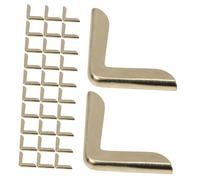 Gatuida 100pcs Vintage Gold Metal Corner Guards for Scrapbooking Photo Albums Notebooks Triangle Edge Covers for Protecting Pages from Curling and Damage Decorative Book Corner Protectors
