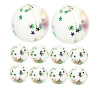 Gatuida 100pcs Water Bouncing Balls Rubber Floating Pool for Sequined Skipping Balls for Swimming Pools Beach Play and Outdoor Water Games