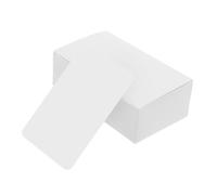 Gatuida 100pcs White Blank Flash Cards Double-Sided Sturdy Paper with Rounded Corners Portable Compact Box for English Learning Writing Memory and Study Notes