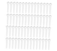 Gatuida 100pcs White Guitar Bridge Pins Acoustic String Pegs for Standard Folk Guitar Replacement Accessories