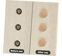 Gatuida 100pcs Wooden Button Plug Hole Stoppers for Furniture Screw Covers Wood Caps for Staircase Cabinet Chair Legs Resistant to Wear and Deformation Decorative Hole Fillers