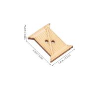 Gatuida 100pcs Wooden Thread Winding Boards for Embroidery and Cross Stitch Bobbins Organizer with Ergonomic Design Easy Handling Yarn and Crochet Ball Winder Tool for Sewing Crafts
