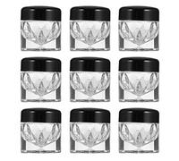 Gatuida 10pcs 3ml Concealer Powder Bottles Black Caps Loose Powder Storage Bottles 12-Hole Inner Plugs Empty Sub Packaging for Travel and Cosmetic Use