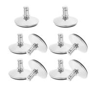 Gatuida 10Pcs 50Mm Bell Glides Replacement Office Chair Caster Wheels with Pads, Fixed Stationary Castors for Carpet and Hardwood Floor, Furniture Leveler Feet for Office Chairs