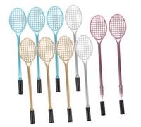 Gatuida 10pcs Adorable Badminton Racket Gel Ink Pens for Fine Point Smooth Writing Colored Stationery Gift Portable and Reliable School Supplies