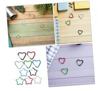 Gatuida 10pcs Aluminum Metal Carabiner Clips Heart and Star Shaped Keychain Clasps with Secure Snap Hooks for Keys Bags Phone Chains DIY Crafts Multipurpose Organizer Accessories