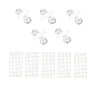 Gatuida 10pcs Aquarium Filter Pad Fish Tank Separator Isolation Plate Baffle Bottom Filter for Fish Tank Plate Clips