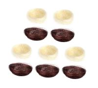 Gatuida 10pcs Artificial Bird Nests for Crafts, Small Faux Woven round Bird Nest Decorations, Handmade Mini Birdhouse Accessories for Cold Dish Presentation and Garden Ornaments