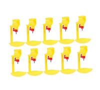 Gatuida 10PCS Automatic Chicken Water Dispenser Nipples Drinker Poultry Feeding Equipment Capacity Hanging Ground Use Suitable for Parrots Doves and Poultry