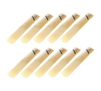 Gatuida 10Pcs B Clarinet Reeds Strength for Woodwind Instruments Durable Musical Accessories for Clarinetists for Beginners and Professionals