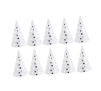 Gatuida 10pcs Birthday Party Hats Gilding Stripe Triangle Design Safe Paper Material Comfortable Fit Photo Props for Boys and Background