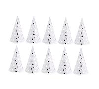 Gatuida 10pcs Birthday Party Hats Triangle Gilding Stripe Paper Decor for Boys and Comfortable Fit for Celebrations and Photo Props Background