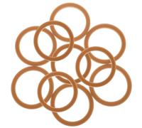 Gatuida 10Pcs Bottle Silicone Seal Rings Leakproof Lid Gaskets Replacement for Insulated Water Bottles Brown Flexible Silicone Gasket for Feeding