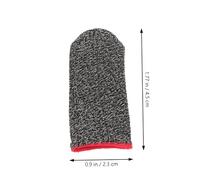 Gatuida 10pcs Breathable Gaming Finger Covers with Sweat Absorbing Fiber Ultra Thin Thumb Sleeves for Touchscreen Protection and Slip Comfort Reusable Finger Protectors for Mobile Gamers