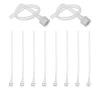 Gatuida 10pcs Car Wash Suction Hose with Filter - PA Pot Hose Attachment - Liquid Suction Pipes for Car Washing Machine Liquid Filter System Accessories