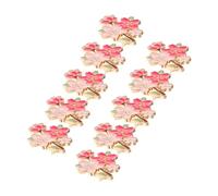 Gatuida 10pcs Cherry Blossom Brooch Flower Enamel Lapel Pins Cute Kawaii Aesthetic Badge Jewelry for Women Girl Spring Hat Clothes Bags Accessories Diy Crafts