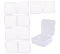 Gatuida 10pcs Clear Sealed Soap Boxes with Lids Multi Functional Outdoor Storage Containers for Travel Camping Bathroom Use Soap Organizers with Buckle Design and Leak Seal