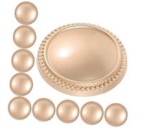 Gatuida 10pcs Clothes Buttons for Sewing Alloy Suit Coat Craft Replacement Round Matte Gold Decorative Buttons for Jackets Sweaters Hats and Knitted Garments