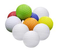 Gatuida 10Pcs Compact Training Golf Balls Professional Blank Wear Resistant Practice Balls Durable for Teenagers for Swing Training