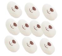 Gatuida 10pcs DIY Cartoon Bear Nose Craft Kit Cloth Animal Nose for Doll Making Cute Plush Accessory Safe Sew Bear for Handmade Crochet Animals