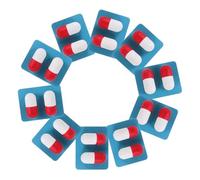 Gatuida 10pcs Doctor Role Play Capsules Realistic Simulation Medicine for Boys and Safe Medical Props for Pretend Play for Developing Empathy and Social Skills