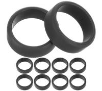 Gatuida 10pcs Elastic Silicone Finger Rings for Men and Women Flexible Outdoor Sports Rings with Ergonomic Design Comfortable Grip Strength Training Accessories Sweat-resistant and Black