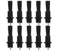 Gatuida 10pcs Electrical Alligator Clips: Insulated Alligator Clips for Multimeter Leads - Electrical Testing Crocodile Clamps with PVC Sleeves, Black