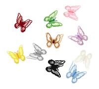 Gatuida 10pcs Embroidery Butterflies Applique Patches Double DIY Clothes Decoration for Jackets Jeans Dresses Creative Textile Embroidered Motifs