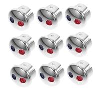 Gatuida 10pcs Faucet Handle Labels Hot Cold Water Indicators Replacement Buttons for Kitchen Tap Easy Installation Water Temperature Signs