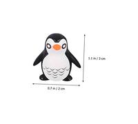 Gatuida 10Pcs Faux Resin Penguin Ornaments Miniature Polar Animal Figures for Garden Decor and Cake Toppers Includes Large Small Penguins for Fairy Garden Terrarium and Home Desk