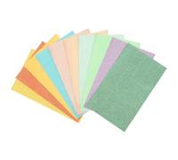 Gatuida 10pcs Glitter PU Leather Sheets for Crafts DIY Bright Color Faux Leather Material Easy-Cut for Earrings Bags Hair Bows Skin-Friendly Sewing Supplies