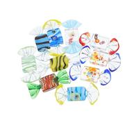 Gatuida 10pcs Handmade Glass Candy Ornaments Colorful Vintage Wedding Candy Decoration Creative Artistic Home Display for Desk Cabinet Bedside Table