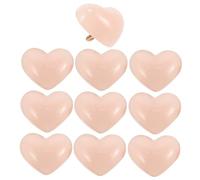 Gatuida 10pcs Heart Shaped Decorative Sewing Buttons for Garments DIY Clothing Embellishments Durable Craft Buttons for Cardigans Coats Hats and Bags Light Pink