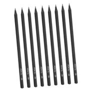 Gatuida 10Pcs Hexagonal Black Rod Drawing Pencils for Artists and Students Smooth Fine Graphite Lead Sketching Set Presharpened Black Writing Pencils for Detailed Art and Professional Use