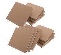 Gatuida 10pcs Kraft Paper Vinyl Record Shipping Boxes with Plug in Closure 8x8' Mailers for Books and Clothing Thickened Structure Reinforced for Strength, for Gifting and Logistics