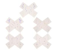 Gatuida 10pcs Laser Face Stickers Glitter Holographic Eye Makeup Decals for Festival Events Temporary Metallic Tattoos for Face Sparkling