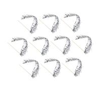 Gatuida 10pcs LED Tinsel Wedding Wands with Lighted Streamers Ergonomic Glow Sticks for Bridal Showers Birthday Parties Fairy Tale Theme Decorations Party Favors for Adults