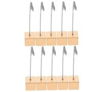 Gatuida 10pcs Memo Desk Stand with Resin Base Alligator Clip Place Card Holders for Photos Notes and Cards for Office Home and Event Decoration