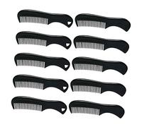 Gatuida 10pcs Men's Beard and Mustache Combs Pocket-sized Styling Grooming Tool Clip for Travel and Daily Use