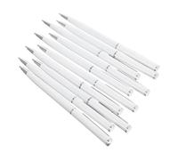 Gatuida 10pcs Metal Business Ballpoint Pen Ergonomic Smooth Writing with Black Ink Metal Construction Professional Rotating Design for Office School Meetings and Signatures