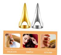 Gatuida 10pcs Metal Hair Parting Claw Rings for Braiding and Curling Retro Punk Gothic Style Hair Styling Tools for Women and Professionals Versatile Hairdressing Accessories for Creative