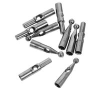 Gatuida 10Pcs Metal Replacement Umbrella Tail Beads for Umbrella Bone Covers Fit and Easy to Replace Stylish Black Design for Patio and Outdoor