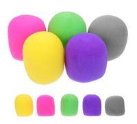 Gatuida 10pcs Microphone Protective Sponge Covers Thick Sturdy Mic Windshield Filters with Close Fit to Improve Microphone Performance for Ktv and News Interviews