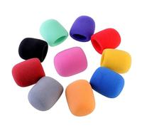 Gatuida 10Pcs Microphone Windscreen Cover for Handheld Stage Microphones Protects against Spit Enhances Audio Clarity in Public Places and Press Interviews