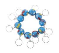 Gatuida 10pcs Mini Globe Keychains with Detailed Earth Pendants Hanging Decorative Accessories for Backpacks Car Keys and Travel Party Favors Unique Planet-themed