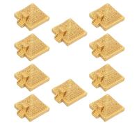 Gatuida 10pcs Miniature Egyptian Pyramid Figurines Resin Craft Ancient Egypt Decor for Fairy Gardens Balconies Table Micro Landscape Home Ornament