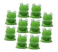Gatuida 10pcs Miniature Frogs Statue Resin Garden Decor for Outdoor Micro Landscape Durable Frog Ornaments for Flower Beds Yards and Aquariums Easy Installation