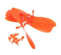 Gatuida 10pcs Model Aircraft Propeller Blades Compatible with Thunderbird Glider Tiger Helicopter Aerodynamic Rubber Band Powered Fan Blades for Stable Flight and Enhanced Thrust in